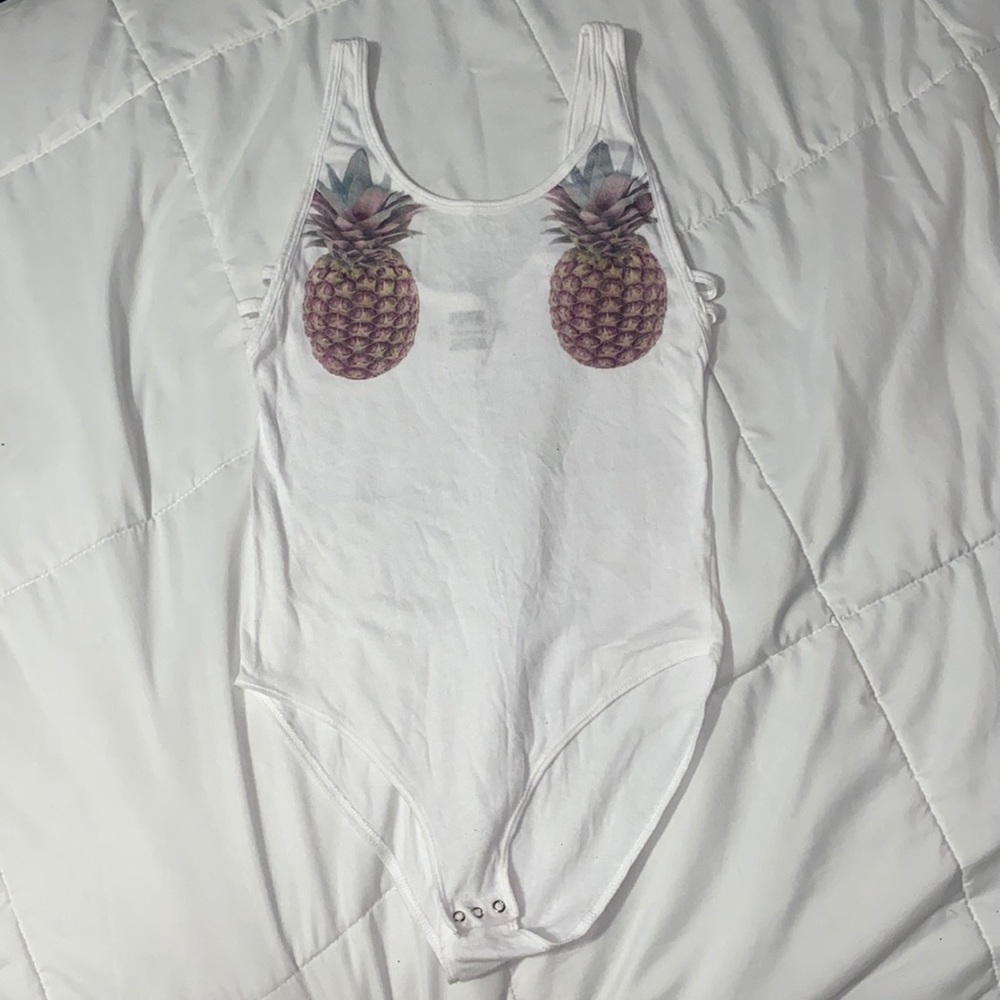 White Victoria’s Secret bodysuit